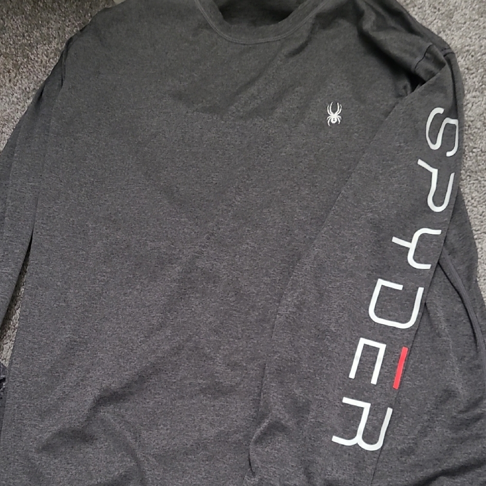 Spyder Men's Dark Gray Long Sleeve Shirt